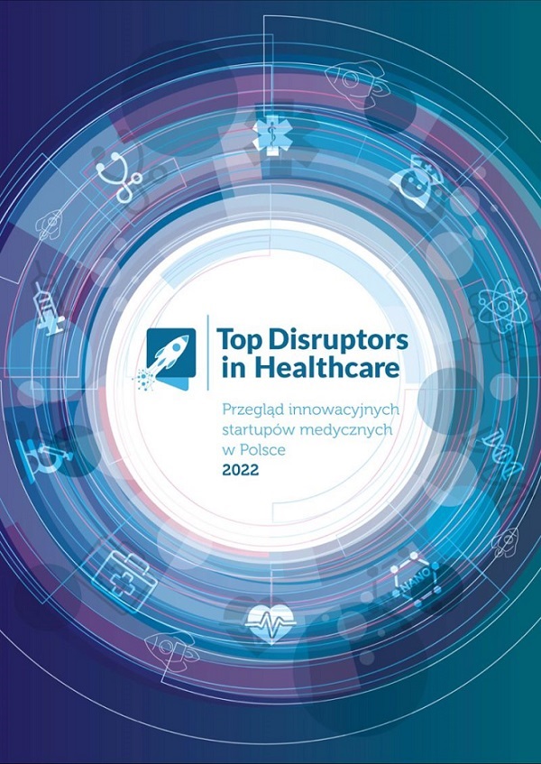 Raport Top Disruptors in Healthcare 2022 okładka